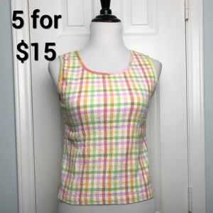 Lemon Grass Sleeveless Top. Size M